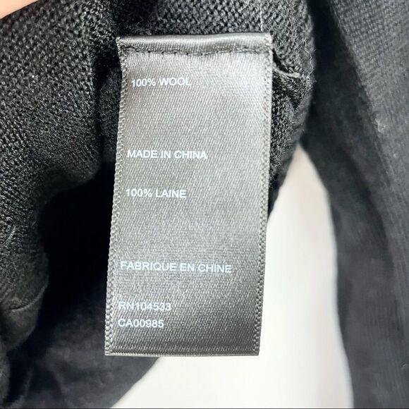 Nanette Lepore Carnival Pearl & Rhinestone Embellished Black Wool Cardigan US S - Picture 9 of 14